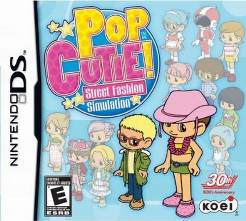 Pop Cutie Street Fashion Simulation box art for Nintendo DS